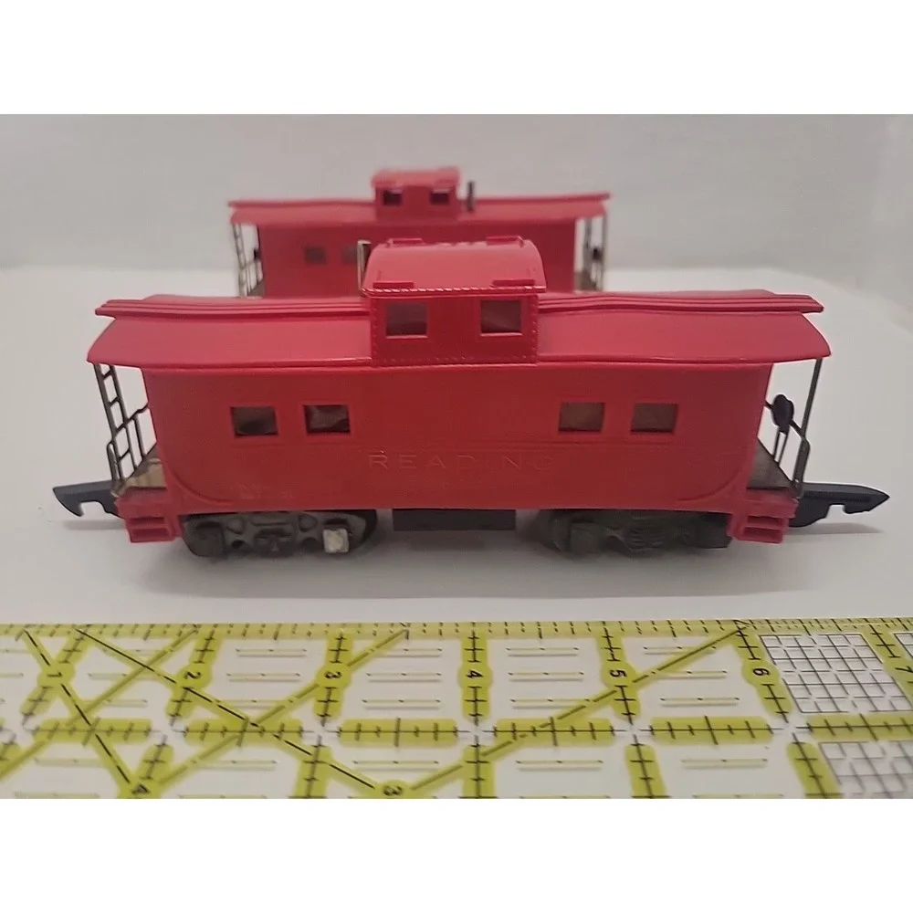 Lot 3 American Flyer 630 Reading Lighted Caboose S Gauge Train Cars